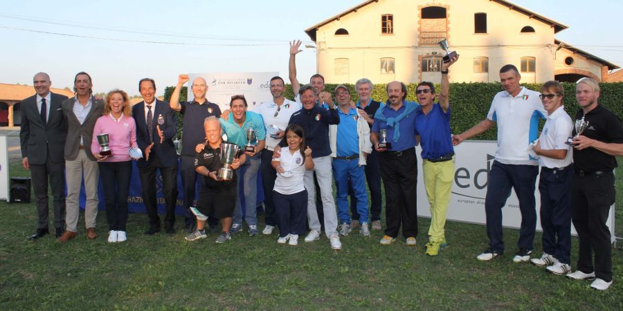 I premiati dell'Open d'Italia Disabili - Sanofi Genzyme 2018 (Foto Bellicini)