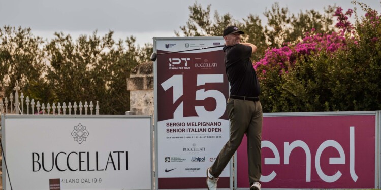 Sergio Melpignano Senior Italian Open: Farrelly e Jonzon in vetta, 23° Tadini